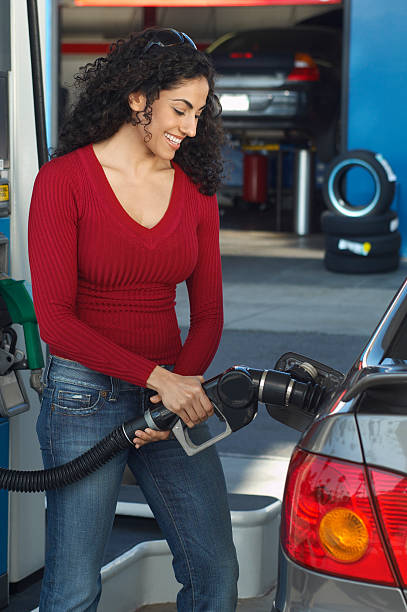 istock Customer at Petrol Station 526424035