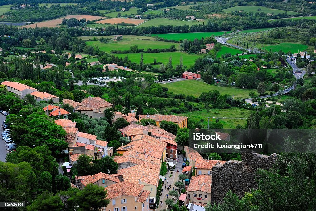 village in the National park Provence- Alps-blue coast regions in south of France. Building Exterior Stock Photo