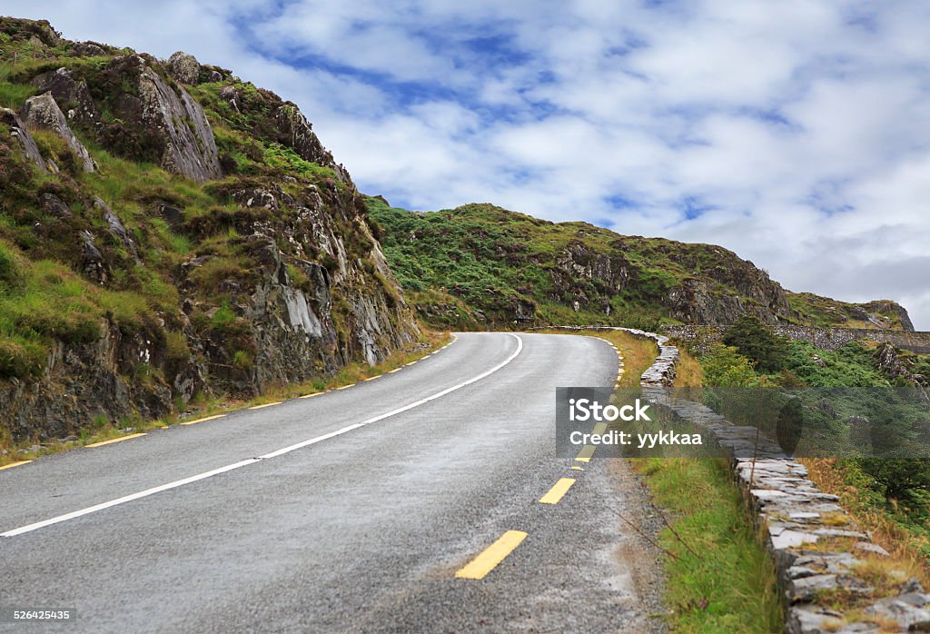 Bella Strada di montagna. - Foto stock royalty-free di Anello di Kerry