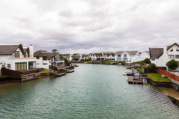 St Francis bay, homes by the canals. These canals all lead to the sea.