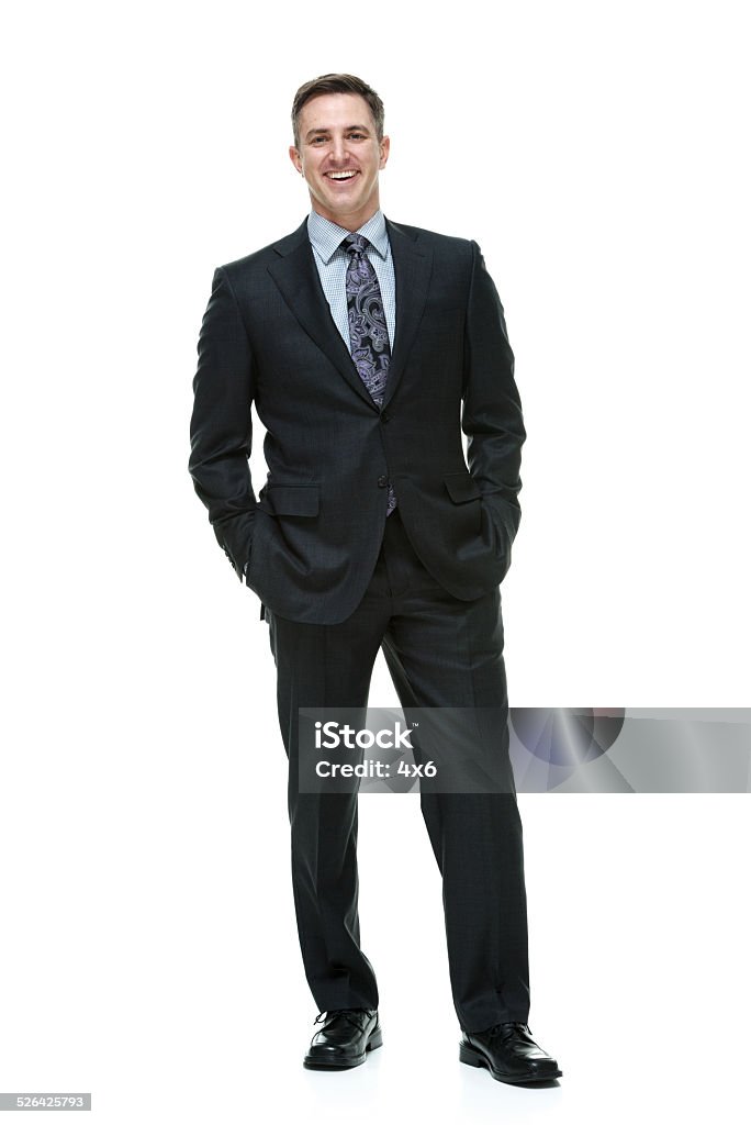 Cheerful businessman standing Cheerful businessman standinghttp://www.twodozendesign.info/i/1.png 30-39 Years Stock Photo