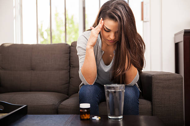istock Cute girl feeling unwell 526426897