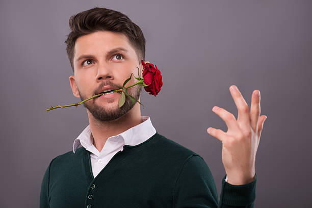 istock Lovely couple waiting St. Valentine Day 526443105