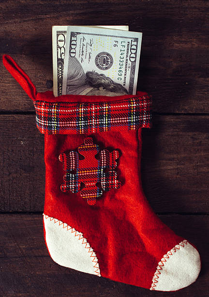istock Money in the socks 526444017