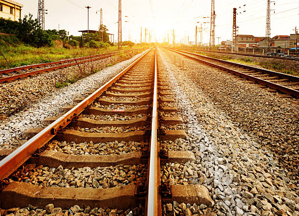 istock Railway on station, outdoor landscape 526446863