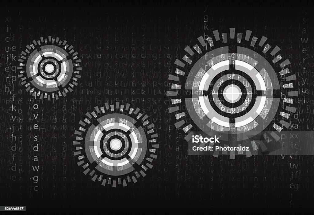 Futuristic Computer Code Background Futuristic English Code Vector Stock Illustration - Download Image Now ...