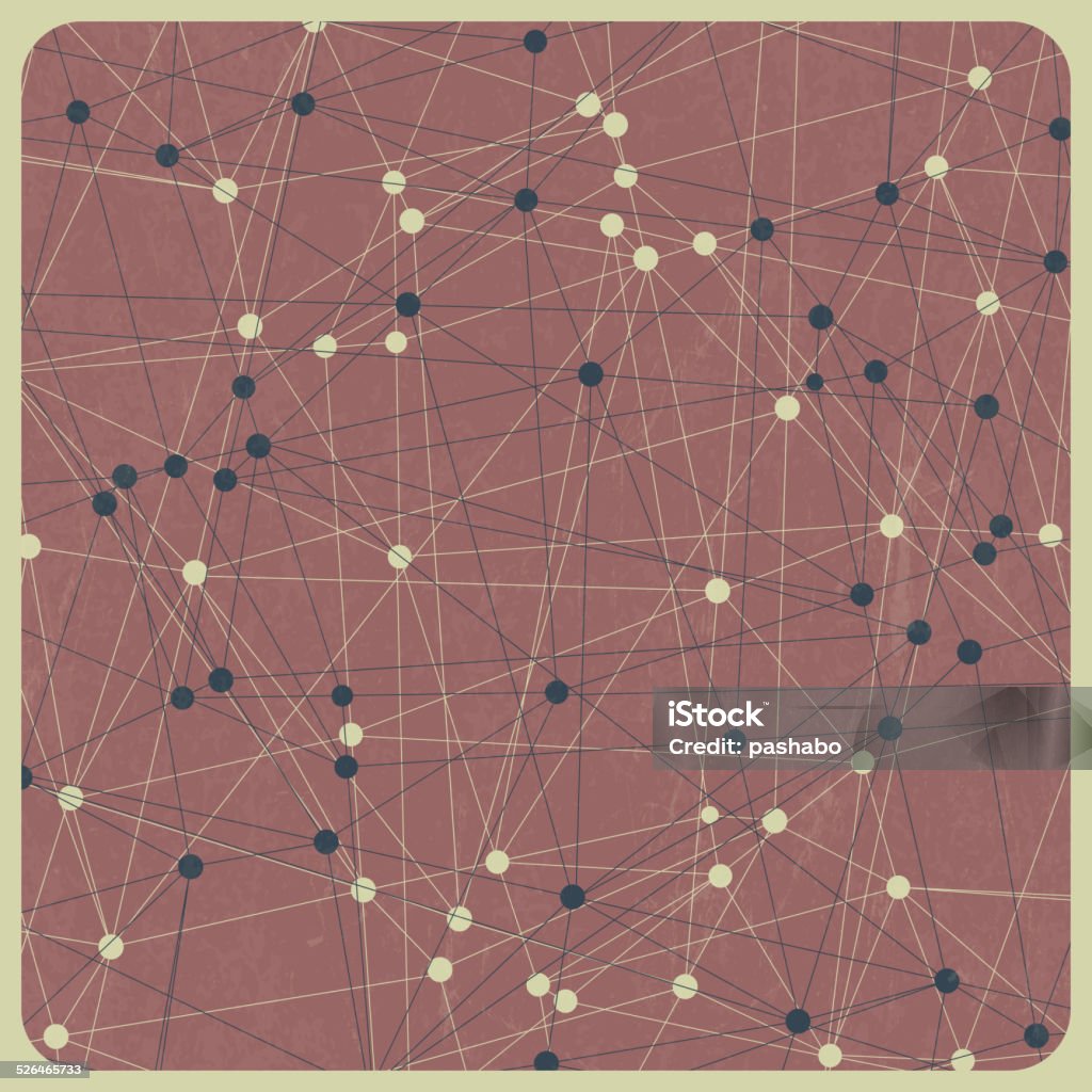 Connection Pattern Background Retro Connections Pattern Stock Illustration - Download Image Now ...