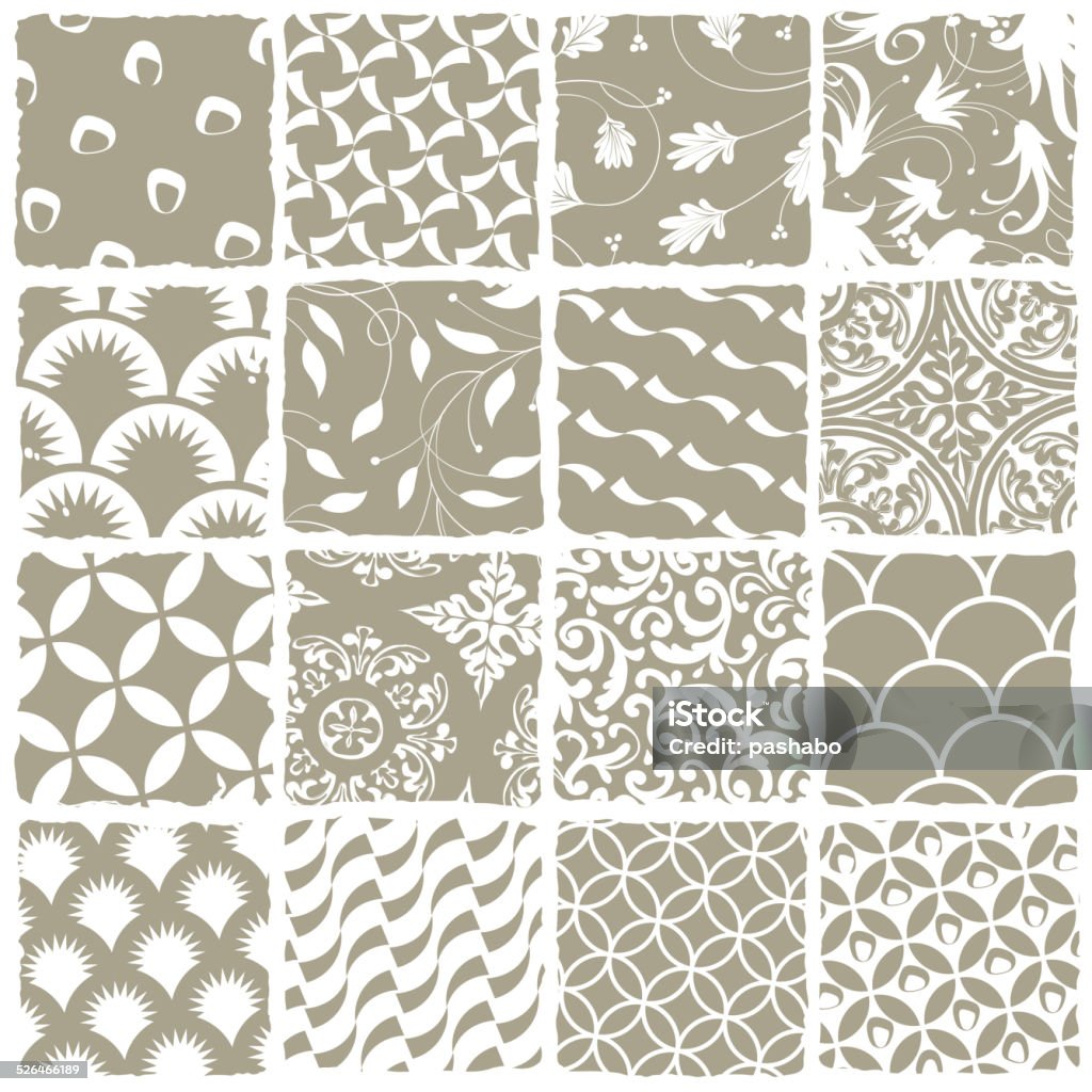 Variety Styles Seamless Patterns Set All Patterns Available In Stock ...