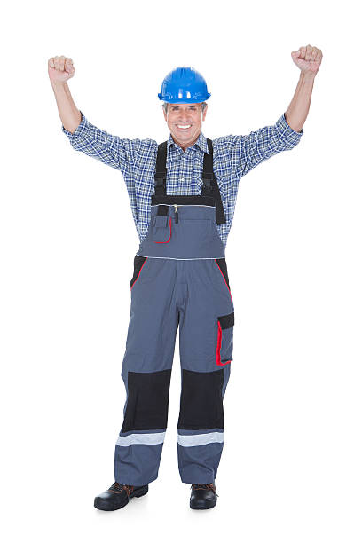 istock Portrait Of A Excited Worker 526466913