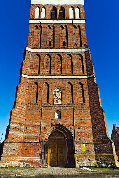 church of st george (kirche friedland). miasto pravdinsk, rosja - pravdinsk zdj�ęcia i obrazy z banku zdjęć