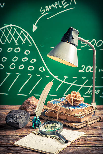 istock Study and describe minerals at a geography lesson 526469605