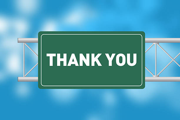istock Road Sign Showing THANK YOU 526469995