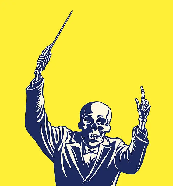 Vector illustration of Skeleton Conductor