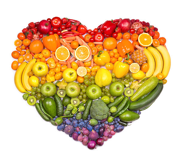 istock Rainbow heart of fruits and vegetables 526489895