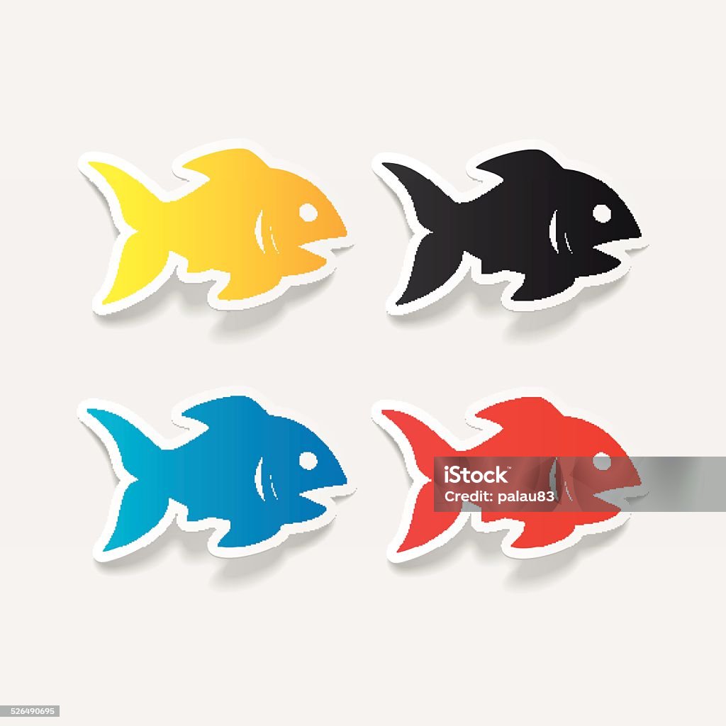 Fish Element Realistic Design Element Fish Stock Illustration - Download Image Now ...