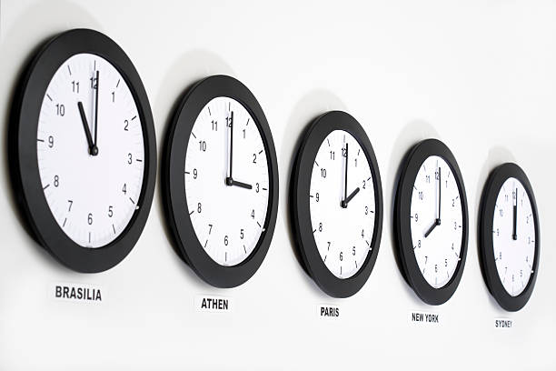 istock Clocks on wall, symbol for Greenwich Mean Time 526491075