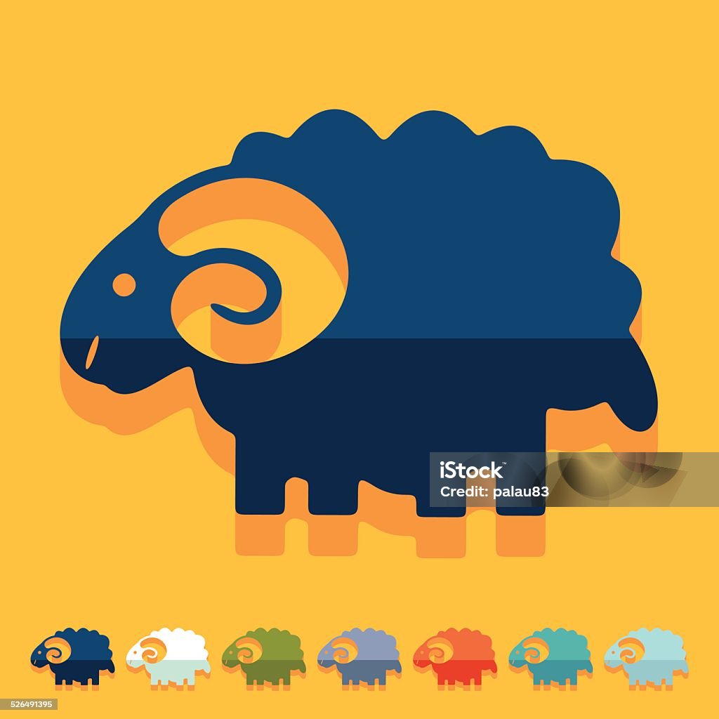 Abstract Sheep Design Flat Design Sheep Stock Illustration - Download Image Now - Abstract ...