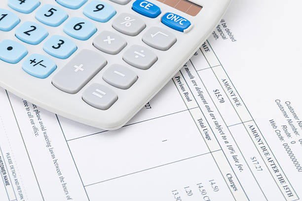 istock Studio shot of receipt next to calculator 526507697