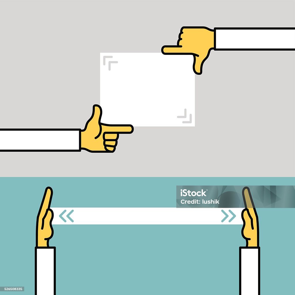 Finger Frame Finger Frame Stock Illustration - Download Image Now - Finger Frame ...
