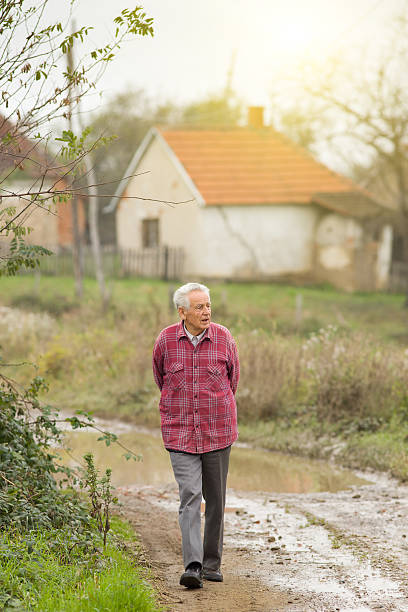 istock Senior man in the village 526508651
