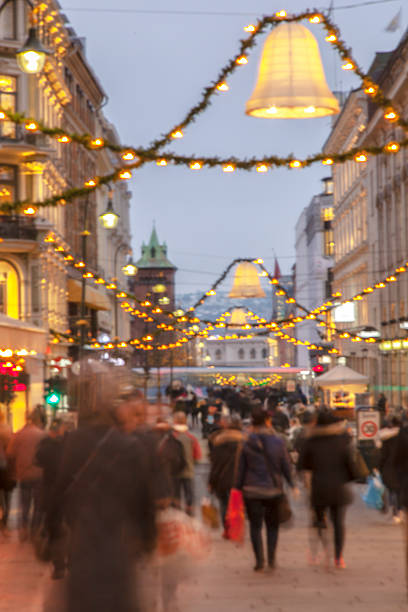 istock Christmas street in December afternoon. 526510553