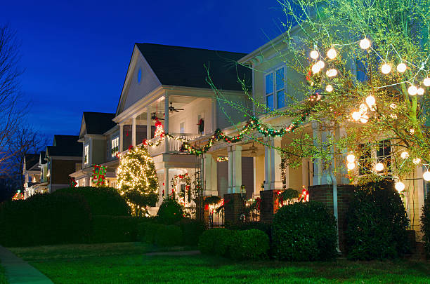 istock Homes Decorated for the Holidays 526531455