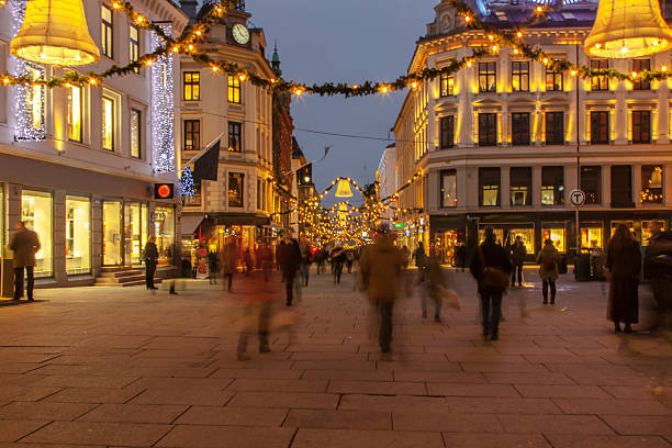 istock Christmas street in December afternoon. 526531677