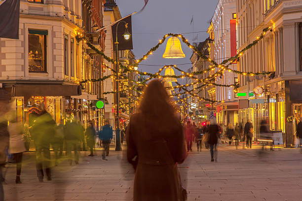 istock Christmas street in December afternoon. 526531699