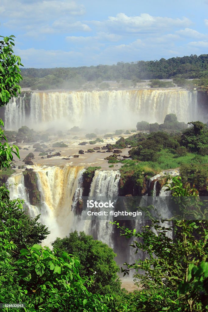 Iguazu waterfalls on the border of Argentina and Brazil Iguacu waterfalls on the border of Argentina and Brazil Argentina Stock Photo