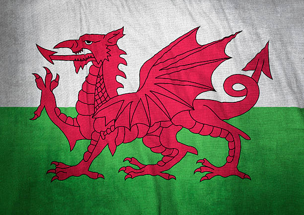 bandeira do país de gales - welsh flag flag welsh culture all european flags - fotografias e filmes do acervo