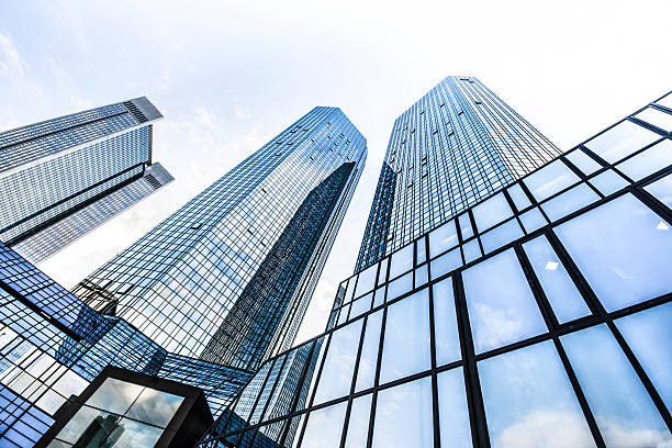 istock Modern skyscrapers in business district 526533149