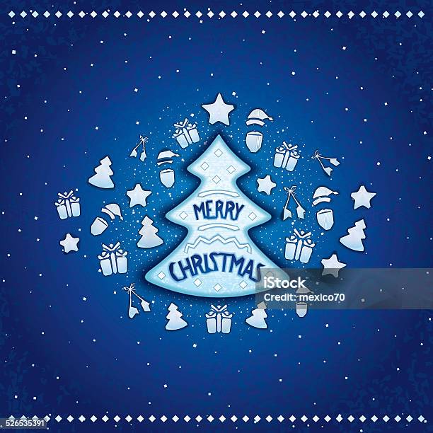 Marvelous Christmas Tree Stock Illustration - Download Image Now - Art, Art And Craft, Backgrounds