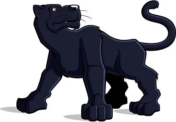 Vector illustration of Black panther
