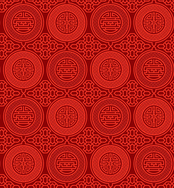 illustrations, cliparts, dessins animés et icônes de shou et cai/variante un motif oriental (construction) - chinese background