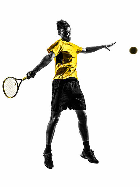 istock man tennis player silhouette 526538249