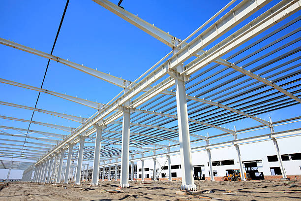 istock The construction of steel structure 526539470