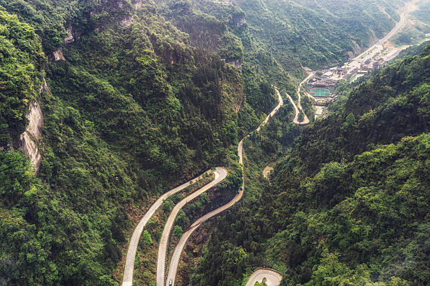 istock tianmen mountain winding road 526539666