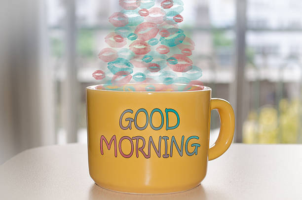 istock Good Morning and kisses tea cup 526541510