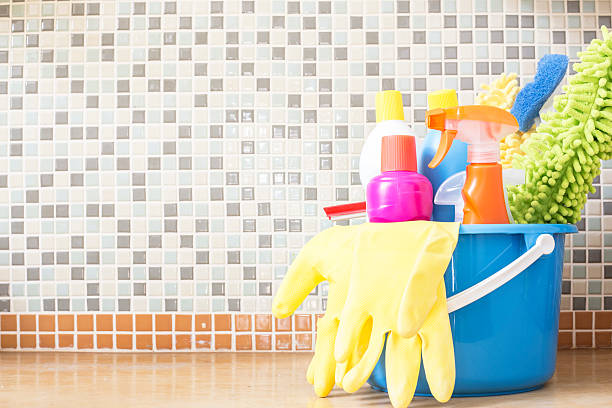 istock House cleaning product on the table 526544778