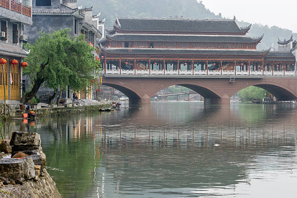 istock Fenghuang old town morning view 526545130