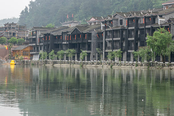 istock Fenghuang old town morning view 526545152