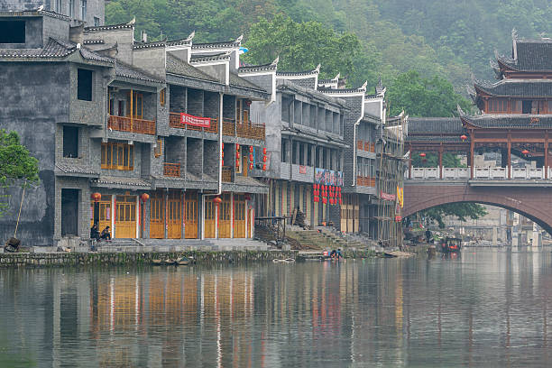 istock Fenghuang old town morning view 526545300