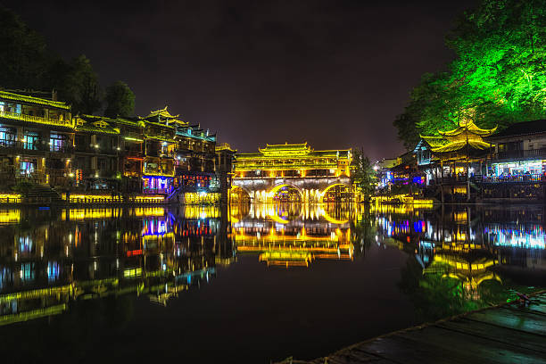 istock night view of fenghuang 526546182