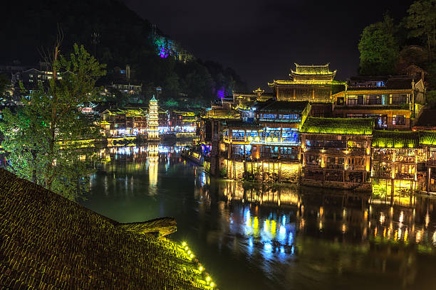 istock night view of fenghuang 526546484