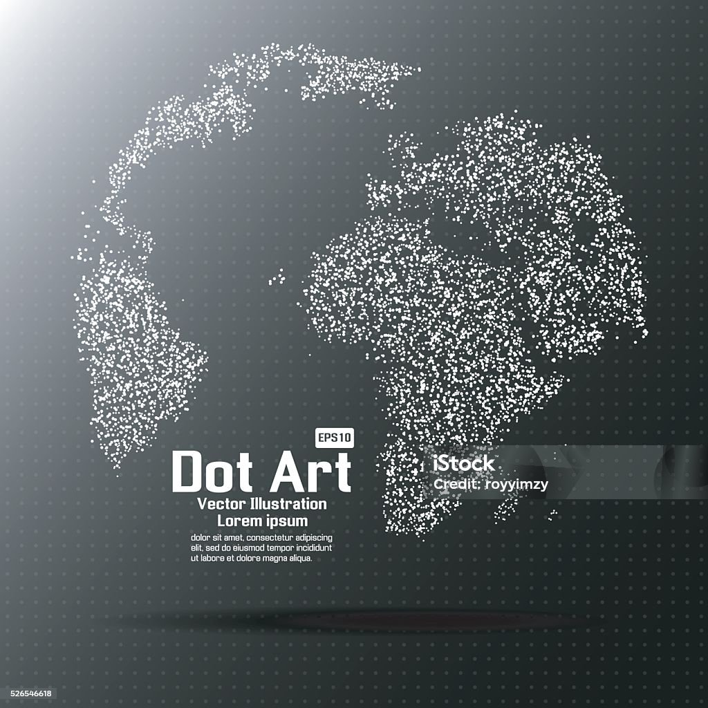World Mappoint Shape World Map Point Vector Illustration Stock Illustration - Download Image ...