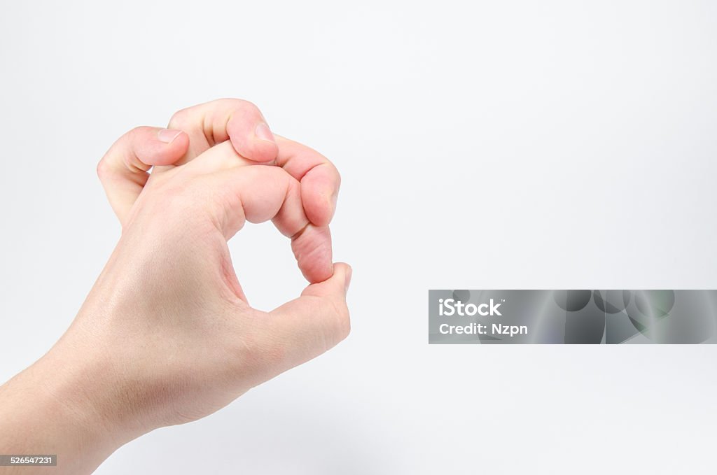 Human hand an eerie hand Bending Stock Photo