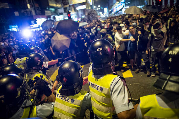 hong kong democrazia protesta - occupy movement foto e immagini stock