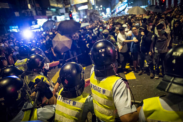 гонконг демократии протест - occupy movement ст�оковые фото и изображения