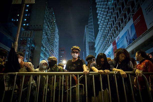 hong kong democrazia protesta - occupy movement foto e immagini stock