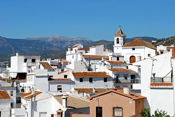 istock View of white village, Sayalonga. 526547870